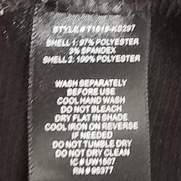 Bailey 44 Ribbed Black Short Sleeve Stretch Top 1/4 Zip Back M - Picture 4 of 7